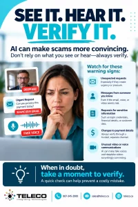 POSTER AI See It Hear It Verify It